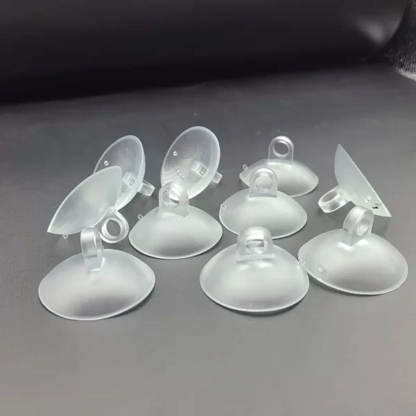 Plastic PVC Suction Cup With Screw Nut And Ear Manufacturing