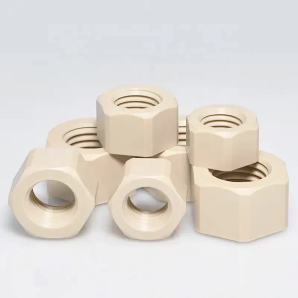 Professional PEEK Screw Custom Nut Plastic PEEK Nuts Manufacturing Tooling Customization